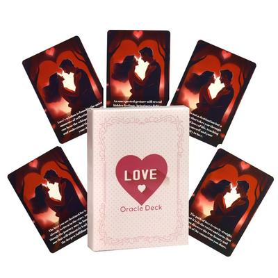 10.4*7.3cm Love Oracle Cards Love Messages Spiritual 46 Pcs Oracle Cards with Keywords