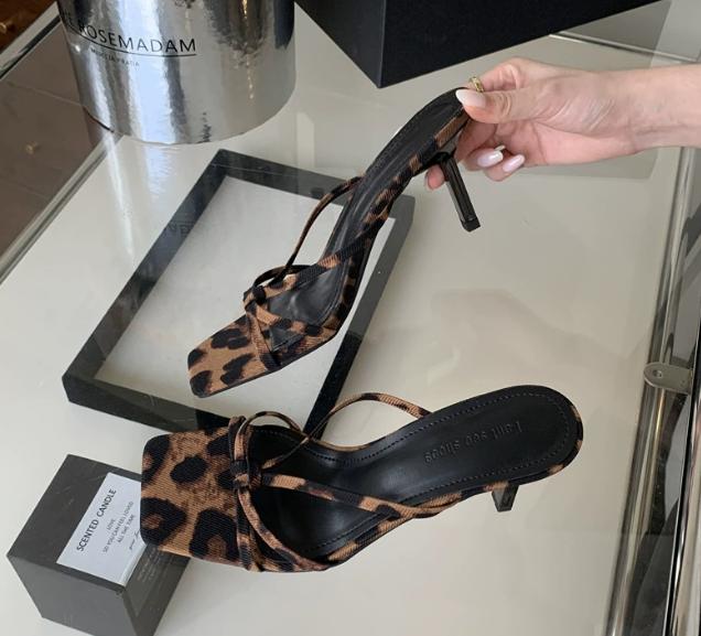Fashion 2025 New Summer Women Clip Toe Slippers Fashion Dress Slide Shoes Ladies Elegant High Heel Footwear