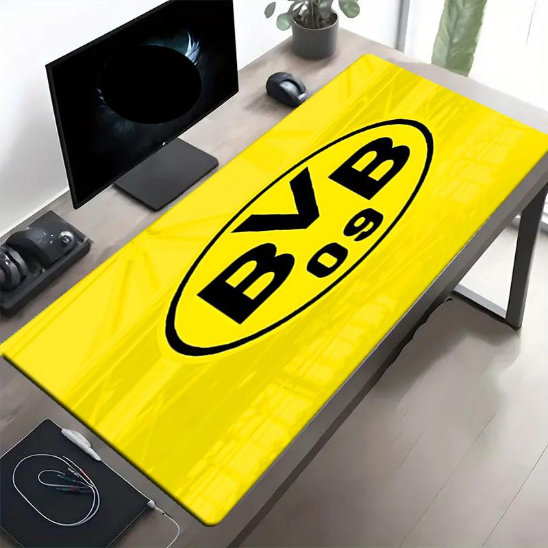 Borussia Dortmund Druck Mauspads, Anti-Rutsch Schreibtisch-Tastaturmatte, für PC Laptop Gaming Arbeiten Tägliche Nutzung, Coole Festival Überraschungsgeschenk