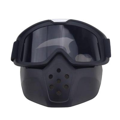 Harley Retro Motorcykelhjälm Mask Glasögon Set