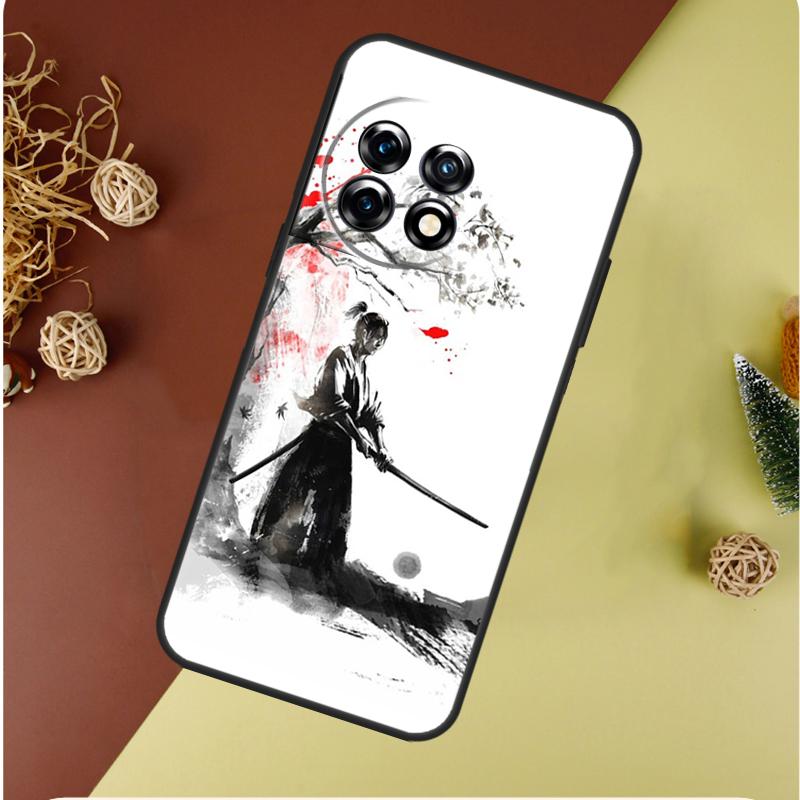 Japanese Samurai Ninja For OnePlus 13 13R 12 12R 11 9 10 Pro 8T 9RT 10T 10R N20 N30 Nord CE 2 3 4 Lite Phone Case