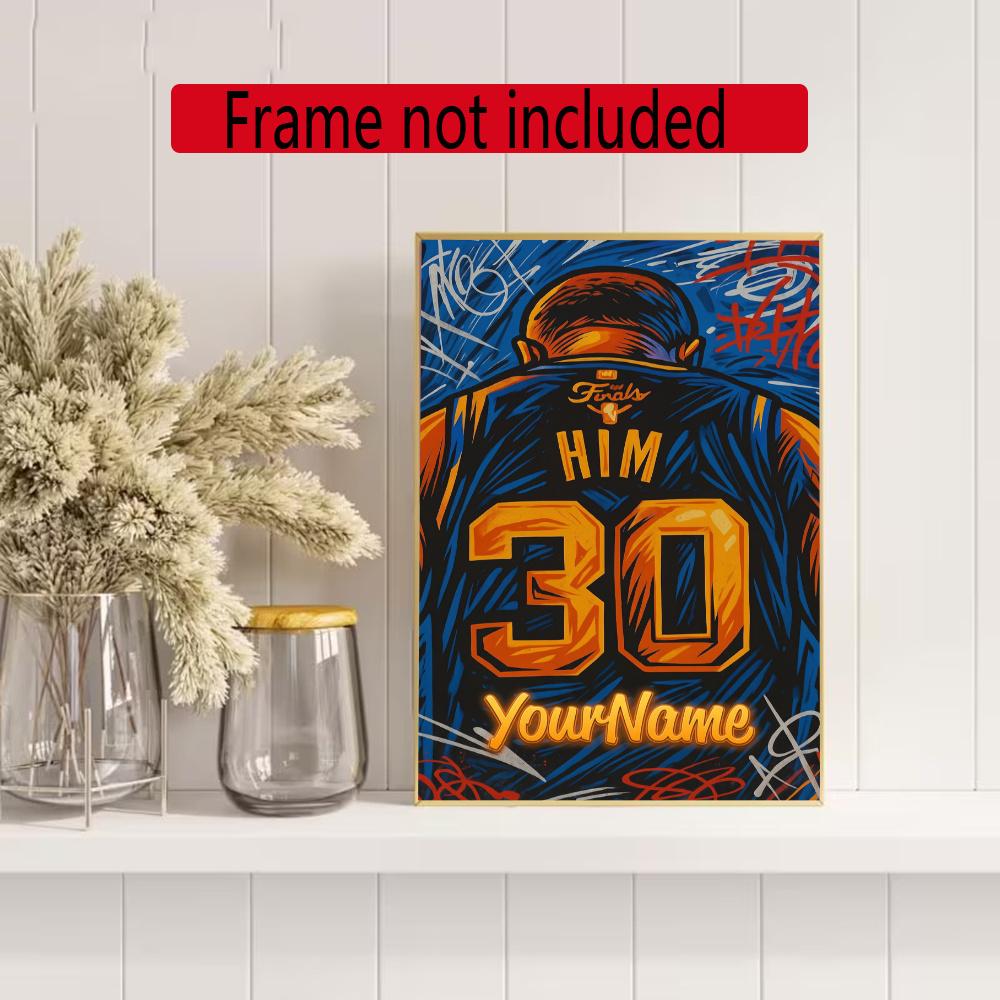 Curry Personalized Name Round Diamond Painting Kit Diamond Embroidery Painting Rhinestones Mosaic Frameless Handwork Decoration Arts