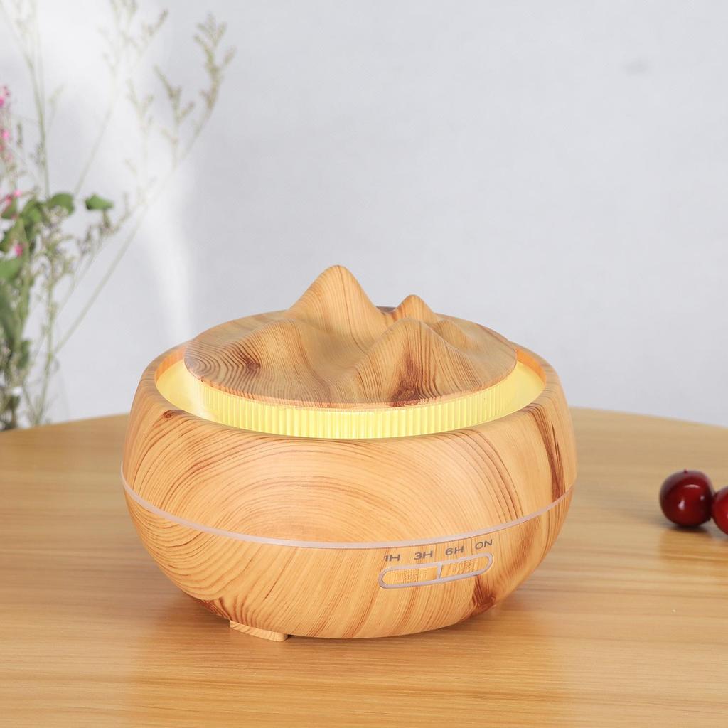 Creative Wood Grain Aroma Diffuser and Humidifier for Home Air Purification