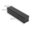Aluminum Box Black Split Type Electronic Enclosure Cooling Case Instrument Housing Heat Dissipation Case 25x25x100mm