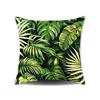 New Nap Pillow Green Leaves Sofa Plush Pillow Cover Home Bedroom Sofa Summer Pillow Cover