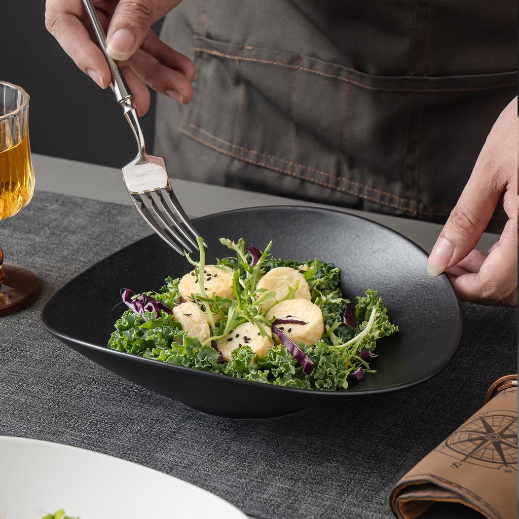 High-Value Plates, Household Irregular Dishes, Hotel Creative Plates, Simple Salad Plates, Artistic Conception Dishes, Trays