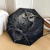 1pc Night Owl Umbrella with Plastic Handle,Suitable for All Seasons Home Travel Outdoor UmbrellaDD1477