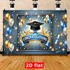 2D Flat Graduation Celebration Banner Versatile Decor for Graduation Parties Home Decor Polyester