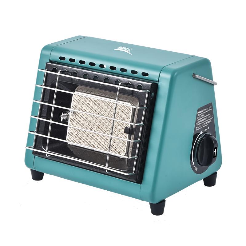 BRS-H23 Portable Tent Heater 1500W Outdoor Space Butane Heater with Control Valve Infrared Ray Patio Heater for Camping Winter