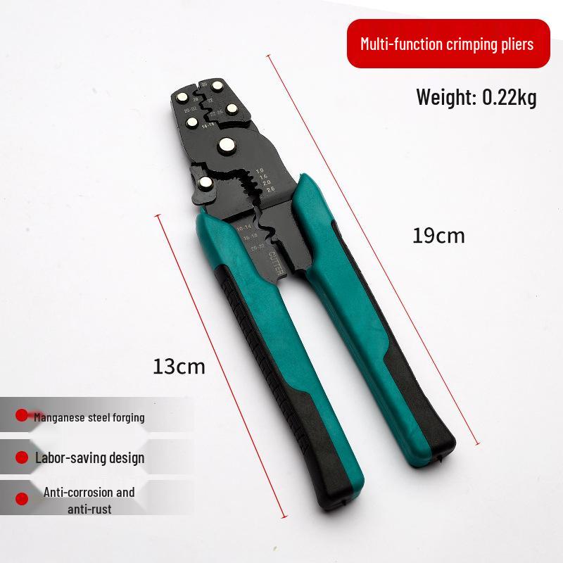 Sen Sheng Multifunctional Electrician Terminal Pliers - Manganese Steel Wire Stripper, Crimper, & Cutter