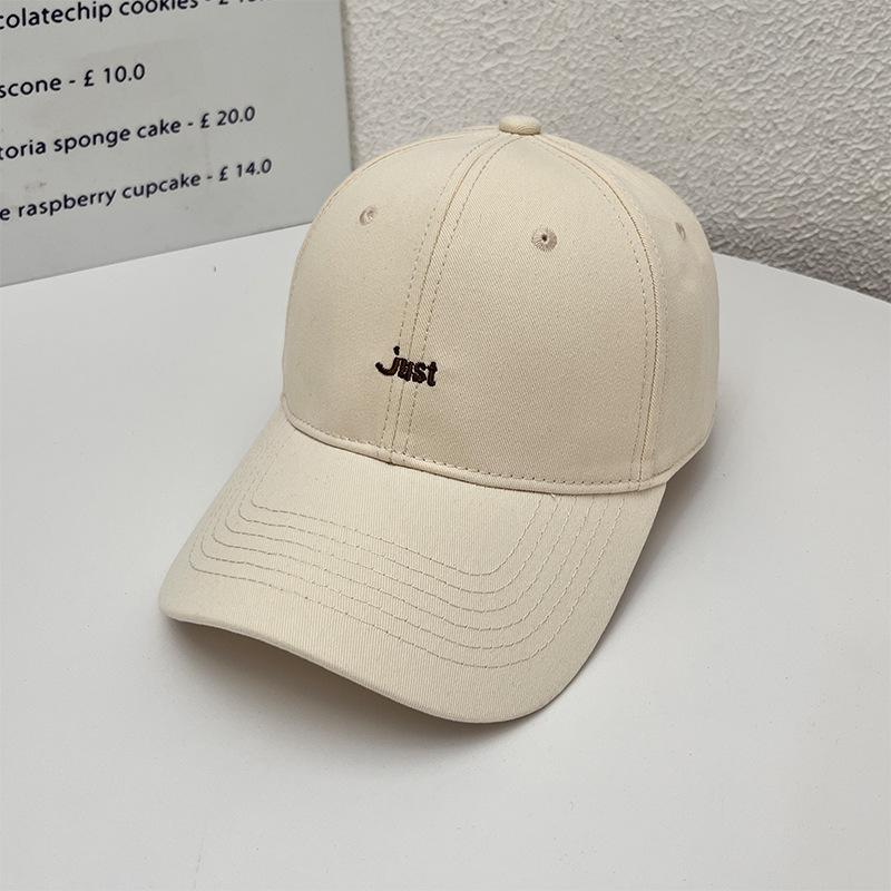 

New Washed Embroidered Baseball Cap for Women, Spring and Summer, Face-Slimming, Casual and Versatile Soft Top Sunshade Duckbill Cap for Elementary 5662CM(Soft Top）