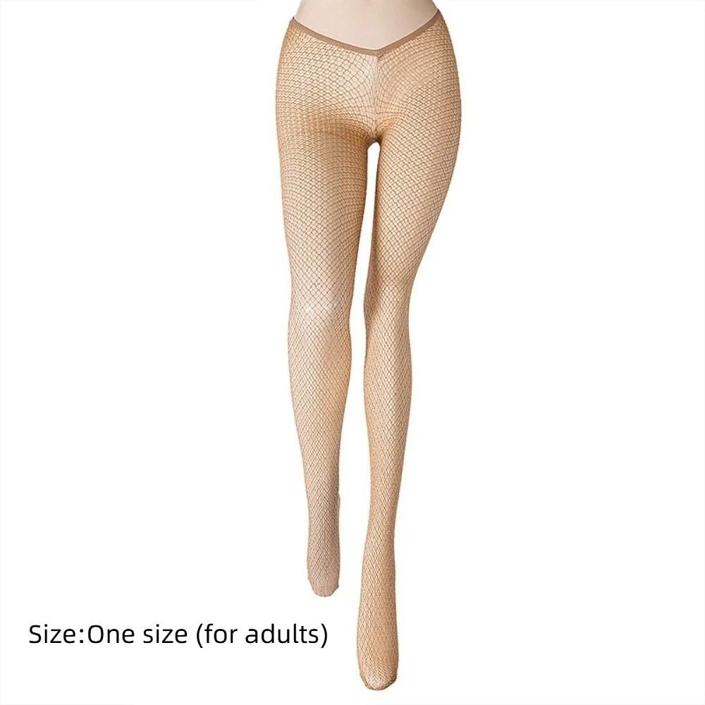 V-Cut Carnival Fishnet Stockings 5 Colors Sparkle Fishnets New Mesh Pantyhose  for Women