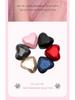 Luxury Heart-Shaped LED Jewelry Box for Rings and Necklaces