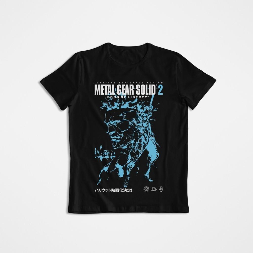 

Metal Gear Solid 2 TShirt Graphic Tee S to 5XL Unisex T-Shirt XXXXL