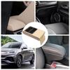 Car Arm Rest Cover Pad Comfortable PU Leather Pad For Central Console Waterproof Multifunctional Innovative Easy Installation