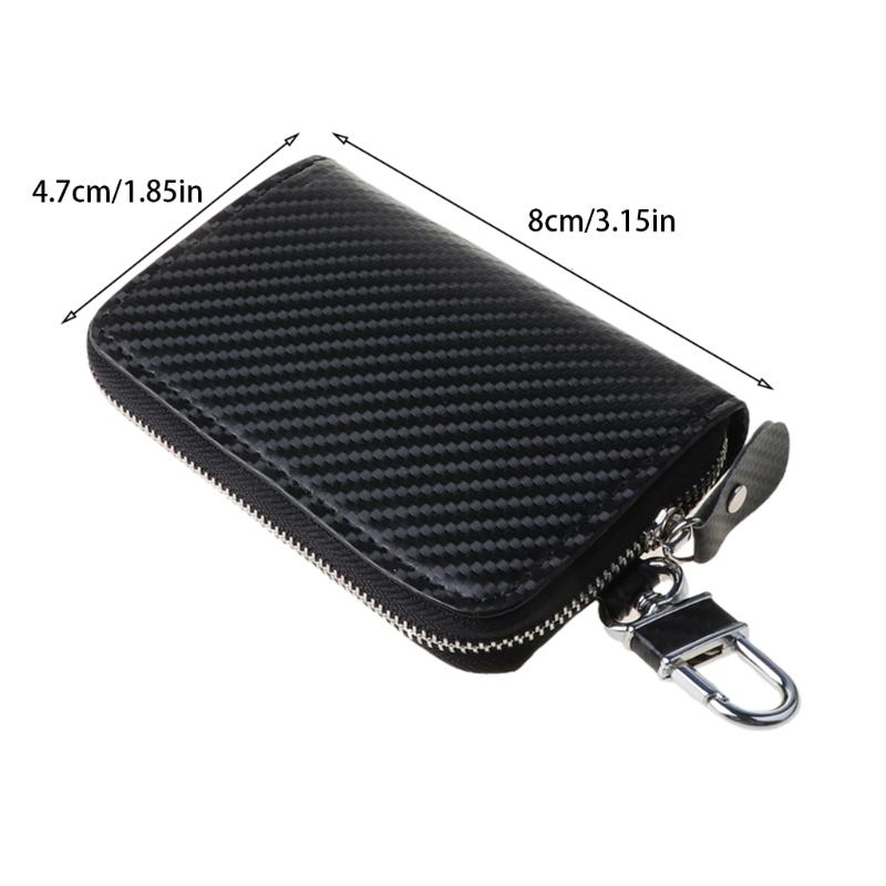 RFID Shielded Signal Zipper Bag Faraday Car Key Signal Shielding Box Key Fob Bag