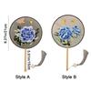 Chinese Style Embroidered Round Fan Silk Vintage Group Fan  Performance Props