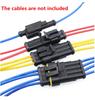 30 Set 1/2/3/4/5/6 Pin Way Car Off-Road Sealed Electrical Wire Connector Plug