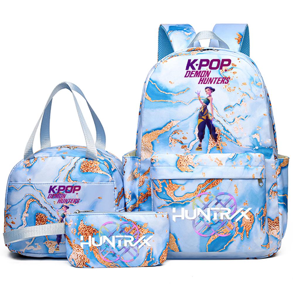 3-teiliges/Set Anime niedlich K-pop Bedruckter Rucksack mit Handtasche Federmäppchen für Teenager Schüler Mädchen Jungen Schultasche Schultasche Damen Große Kapazität Reisetasche