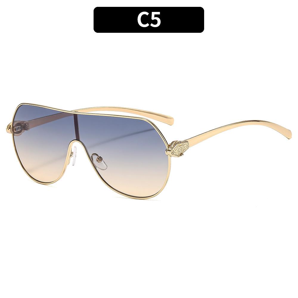 Women's Sunglasses, Metal Large-frame Aviator Sunglasses, Men's and Women's Fashion Sunglasses.