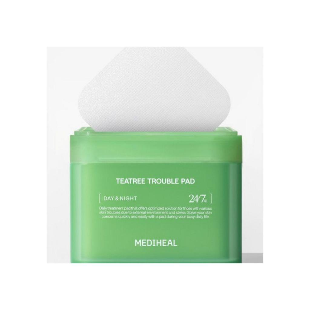 Mediheal Tea Tree Trouble Soothing Toner Pad Calming Facial Pads 100 Pads