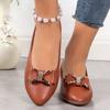 Shoes for Women Loafers Butterfly-Knot Breathable Slip on Shallow Flats Luxury Shoes Elegant Office Women Shoes Zapatos De Mujer
