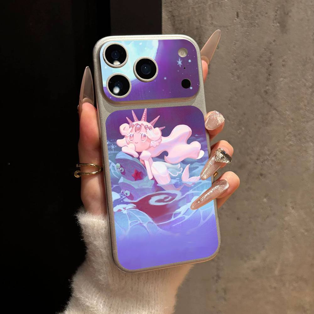 Mobile Game C-Cookie Run Kingdom Back Cover Decal Protective For Iphone 17 Pro Max Skin Sticker Back Protective
