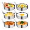 Egg Frying Mold Home Kitchen Baking Mold 304 Stainless Steel Egg Frying Round Mould Creative Mould with Heat-resistant Handle