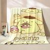 Pompom Purin Soft Blanket Children Cartoon Flannel Quilt Fluffy Plush Blanket Sofa Office Quilt Throw Picnic Beach Towel