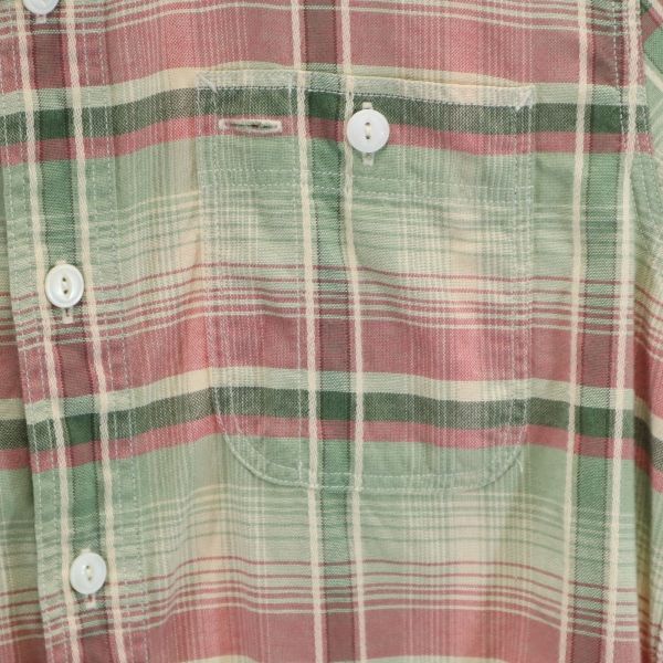 RRL Black Tag One Star Striped Pattern Short sleeve shirt XS RALPH LAUREN Men's Used
