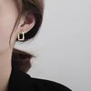 2024 Women's Luxury Silver Square Ear Cuffs & Hoop Earrings