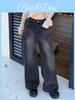 Denim Pants For Women With High Waist And Wide Leg For Casual Springwear