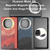 Magnetic Case For Huawei Mate X6 Carbon Fabric Fiber Magsafe Case Central Axis Hinge Magnetic Cover Aramid Fiber Ultra-thin X6