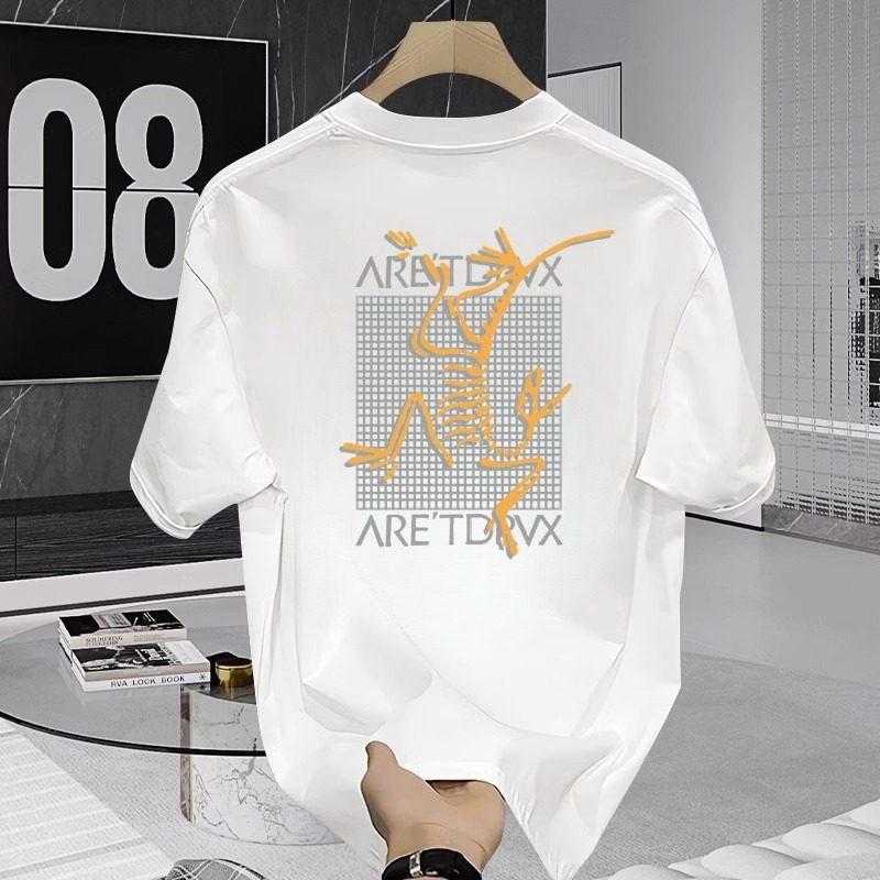 High-quality Summer Short-sleeved T-shirts for Men with Fossil Bird Prints, Loose and Large-sized Couple Style T-shirts S разноцветный