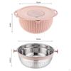 Colander with Mixing Bowl Set Fruit Vegetable Washing Basket Detachable Washer for Grapes Beans