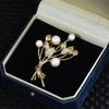 1pc Dainty Wheat Brooch for Women Men Chic Plant Brooches Pins Inlaid Zircon Jewelry Trendy Accessories Party Gifts