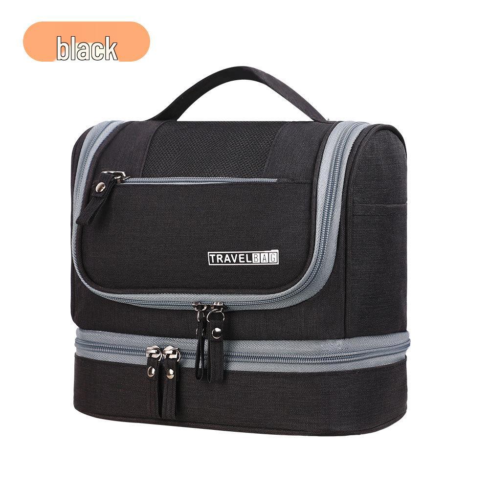 Waterproof Cationic Toiletry and Makeup Bag for Men and Women - Portable Wet/Dry Storage for Business Trips