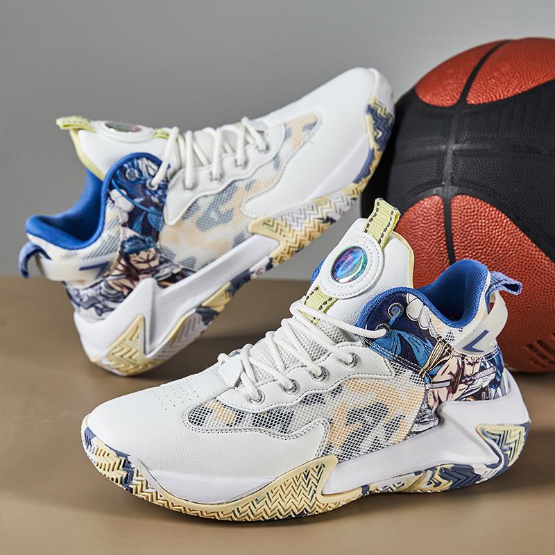 

Тренд Мужские сетчатые спортивные баскетбольные кроссовки Модные повседневные новые туфли на платформе Повседневные модные удобные трендовые нескользящие Большие размеры 36-48