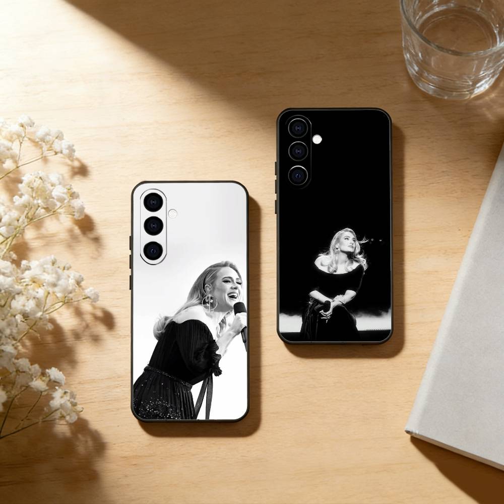 Singer A-Adele Phone Case For Samsung Galaxy A73,A72,A71,A70,A53,A52,A51,Soft Silicone Black Cover