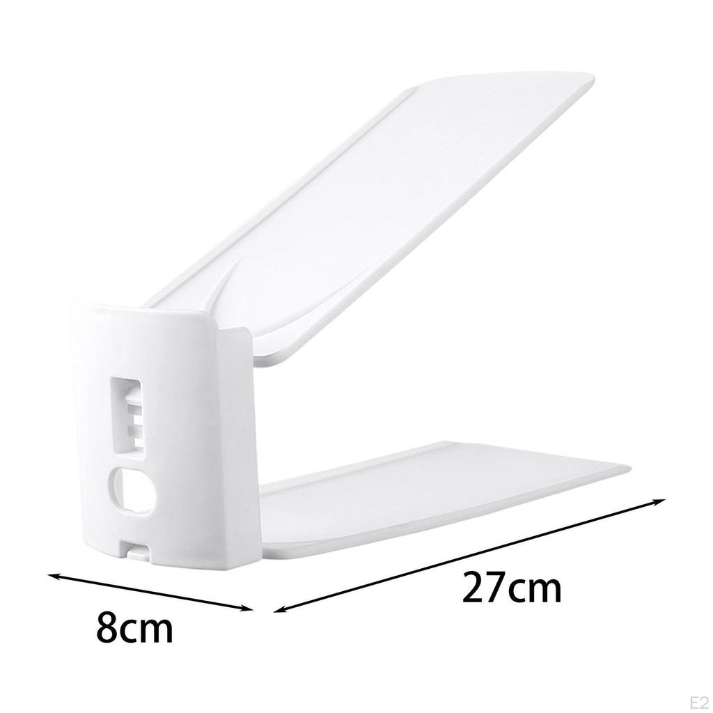 Shoe Organizer Stacker with Slots, , Space Saving, Display Rack Adjustable Height.