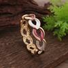 New enamel color hollow water drop elastic bracelet, women's simple and advanced water drop-shaped alloy bracelet