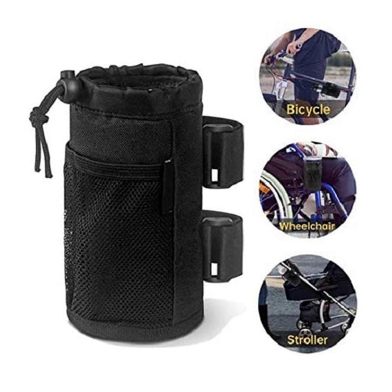 

Polyester Cup Holder Pouch Bag Water Bottle Holder Drink Cup Cage for Bicycle,Baby Stroller,Cruiser,MTB Camouflage