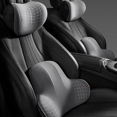 Memory Foam Car Neck Pillow Protective Lumbar Back Support Breathable Car Headrest Cushion Relieve Stress Car Seat Pillow