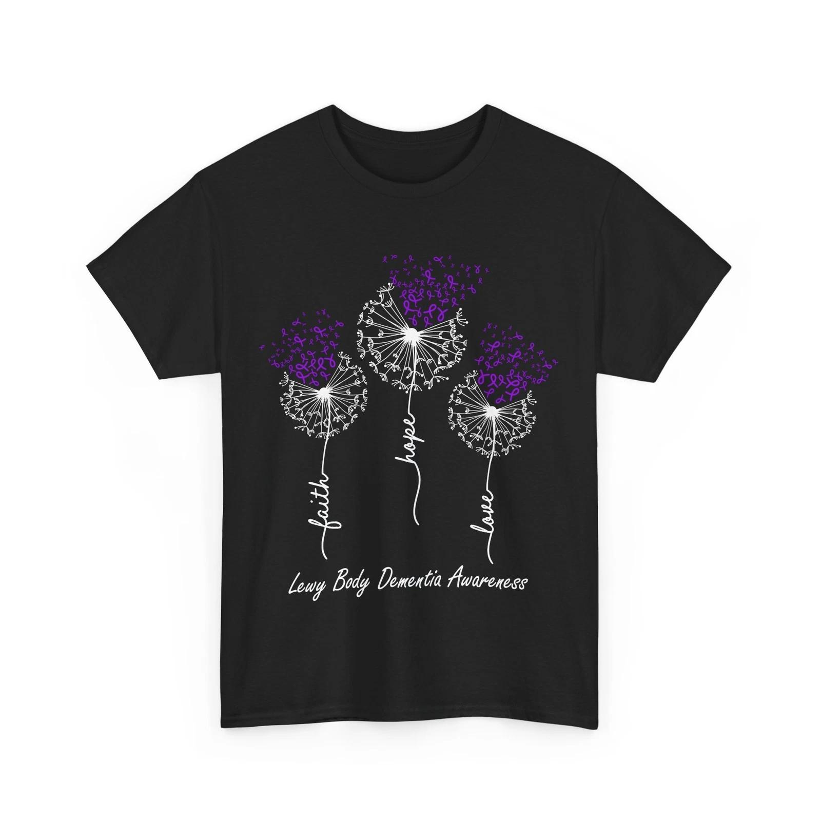 Faith Hope Love Lewy Body Dementia Awareness T-Shirt M