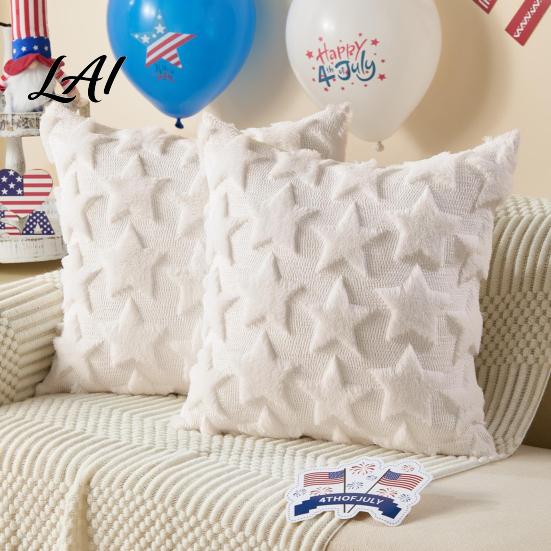 Soft Plush Cushion Cases Throw Pillow Cover Heart Embroidery Case with 3D Bowknot Jacquard Decorative Pillows for Anniversary Fluffy Couch