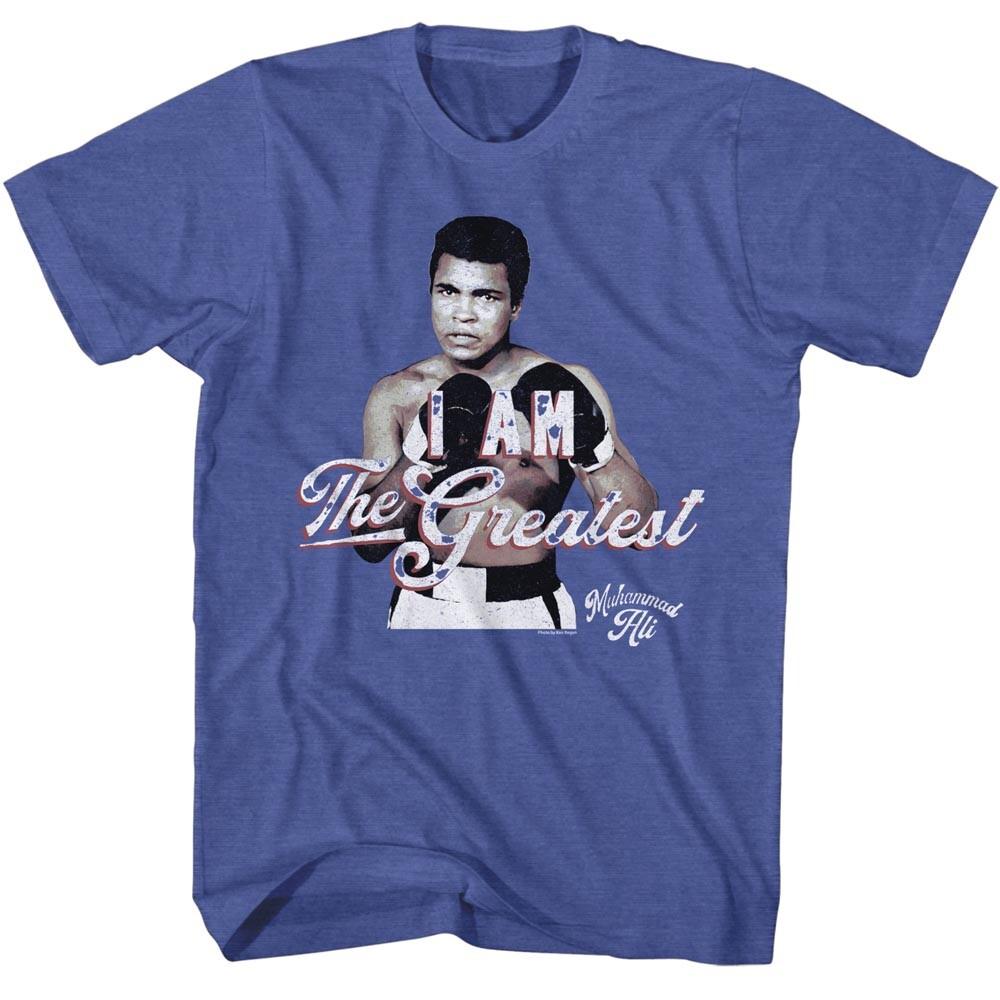 Muhammad Ali Heavy Weight Boxing Champ I Am The Greatest Quote Men T Shirt XXL