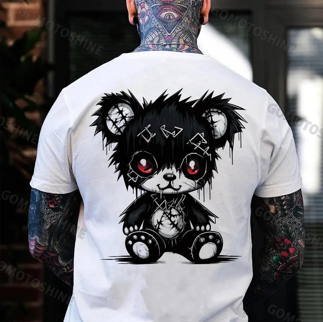 BAD TEDDY BEAR Print Men s Unisex T-Shirt XXXL