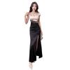 Sexy Dress Women's Summer Show Thin V-neck Split-ended Long Evening Dress High-end Night Work Clothes