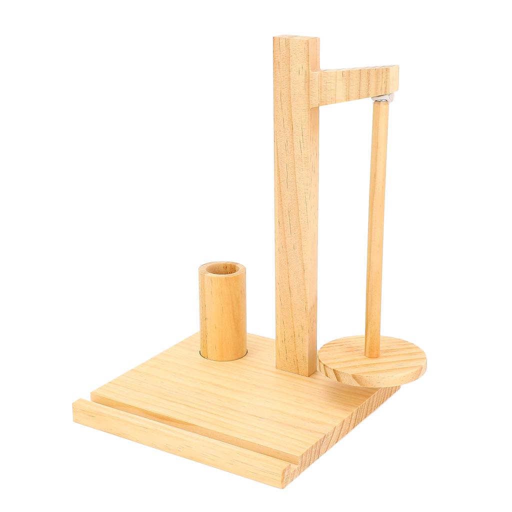 Crochet Yarn Holder   Wood Rotating Yarn   Holder   with Phone Stand for Home