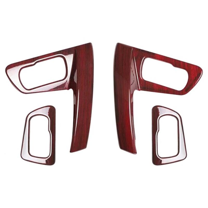 ABS Door Inner Handle Armrest Handrail Frame Car Lamp Panel Bowl For Nissan Qashqai J10 2008-2015 Wood Grain